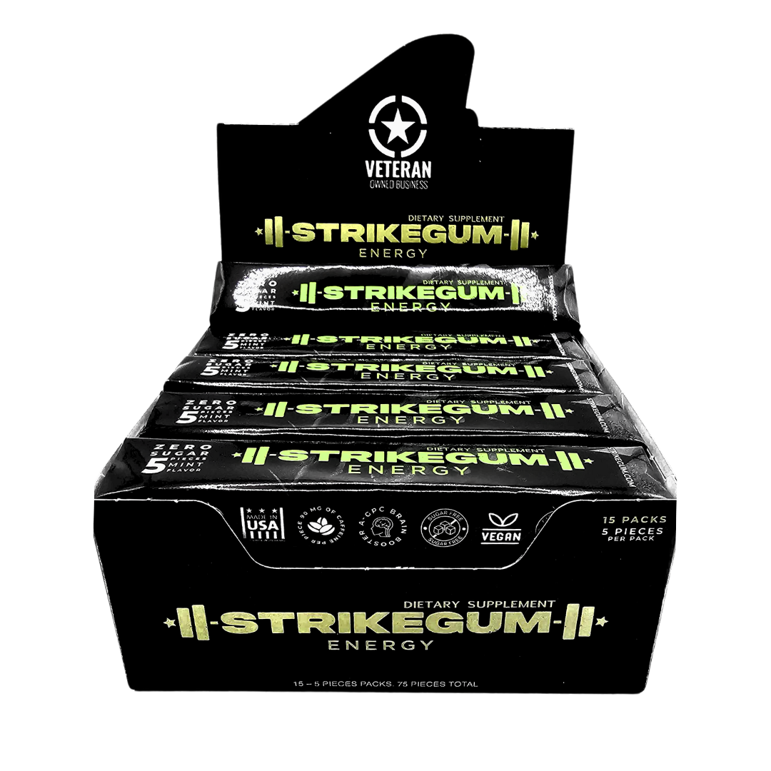 Strike Premium Energy Gum | Tray