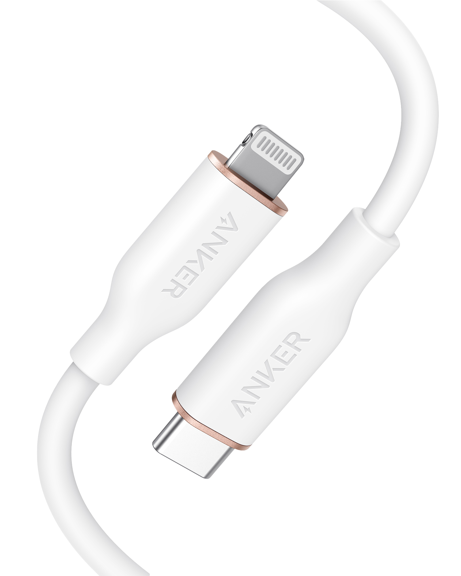 Anker <b>641</b> USB-C to Lightning Cable (Flow, 3 ft Silicone)