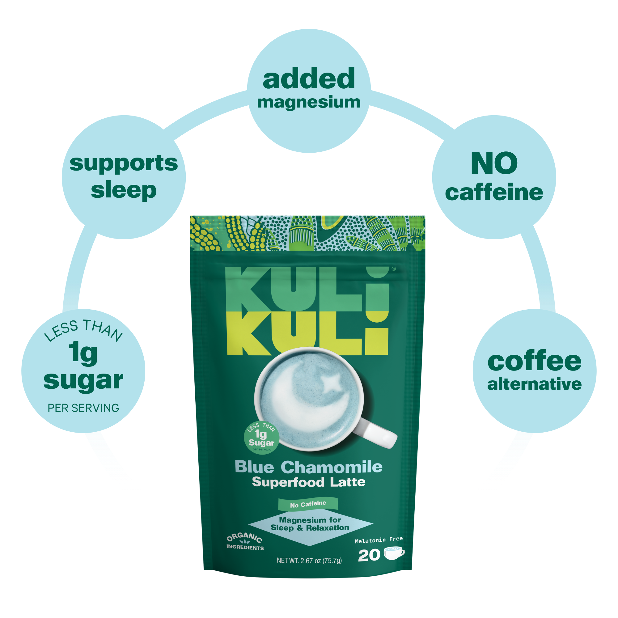 Blue Chamomile Superfood Latte