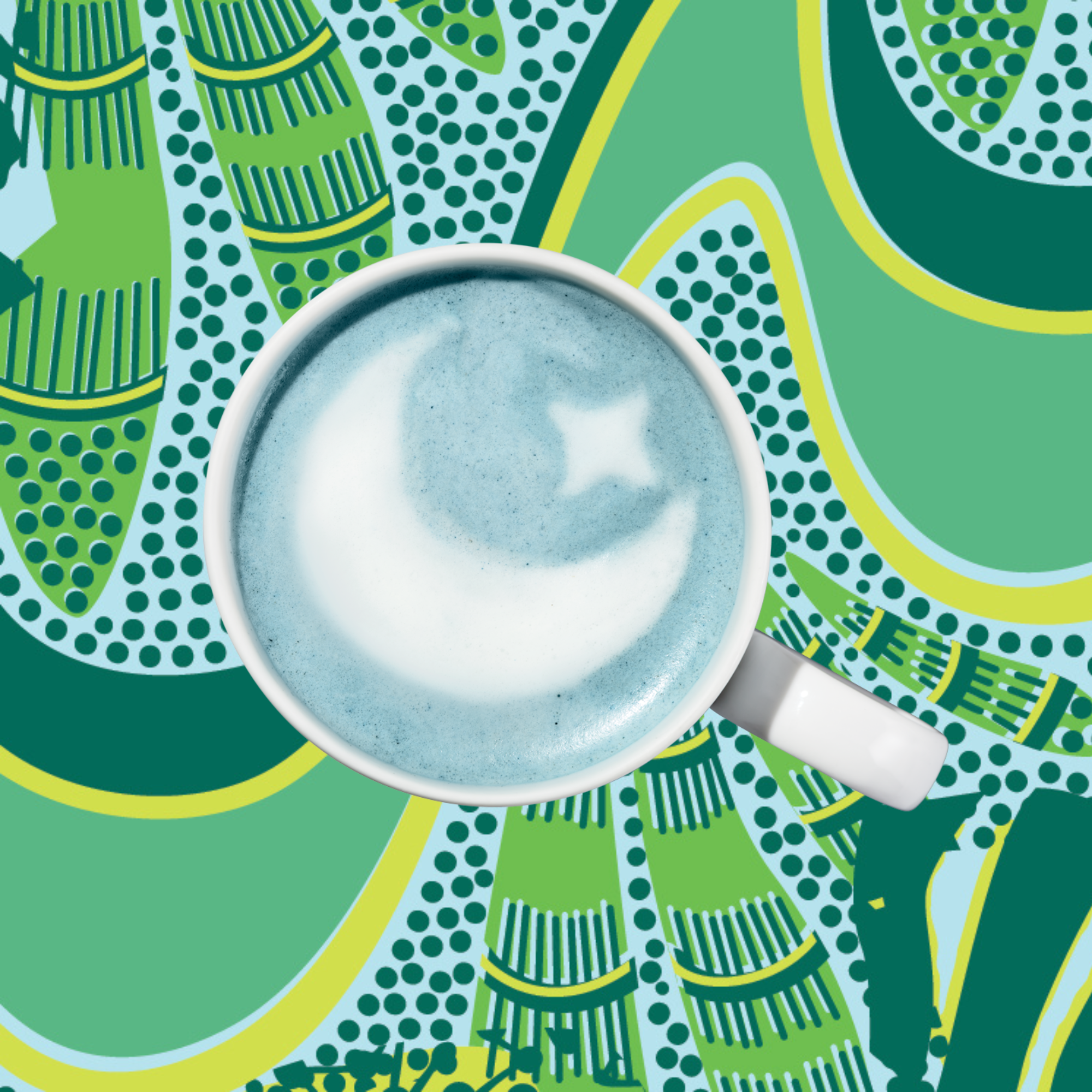 Blue Chamomile Superfood Latte