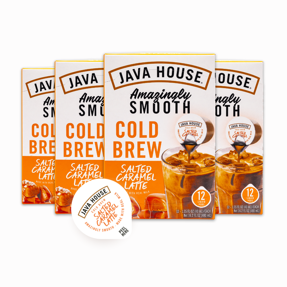 Java House Latte Cold Brew Coffee Pods - Salted Caramel
