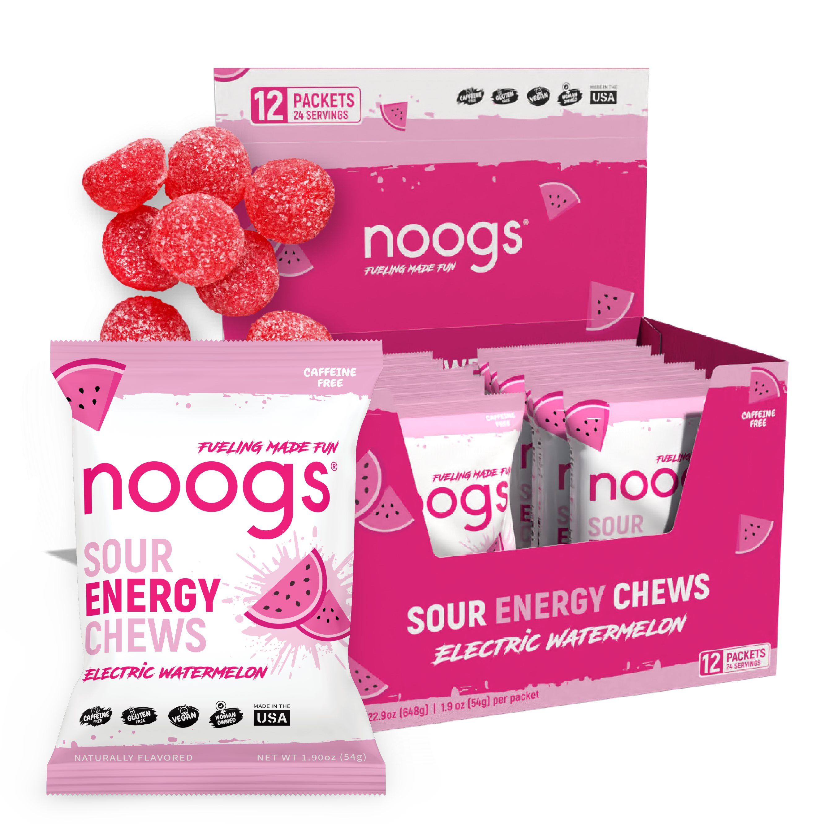 Electric Watermelon Sour Energy Chews