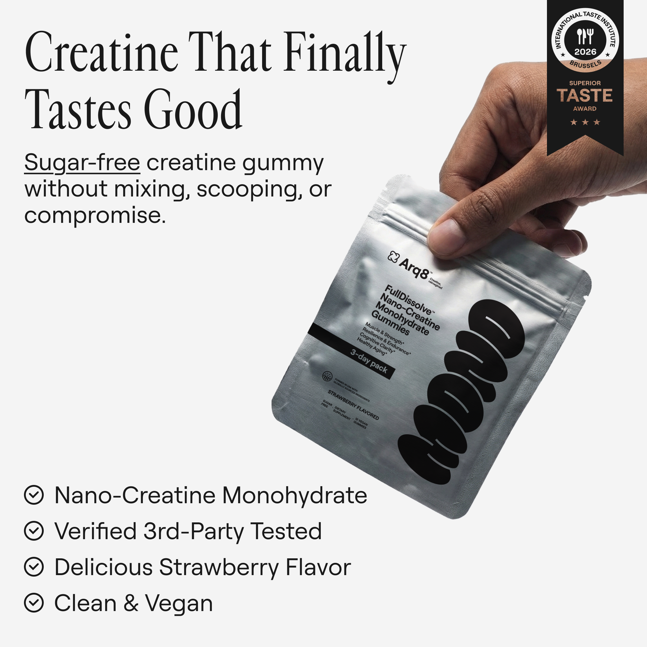 FullDissolve™ Nano-Creatine Monohydrate Gummies (3-Day Trial Pack)