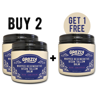 Whipped Bison Tallow & Manuka Honey Moisturizing Balm