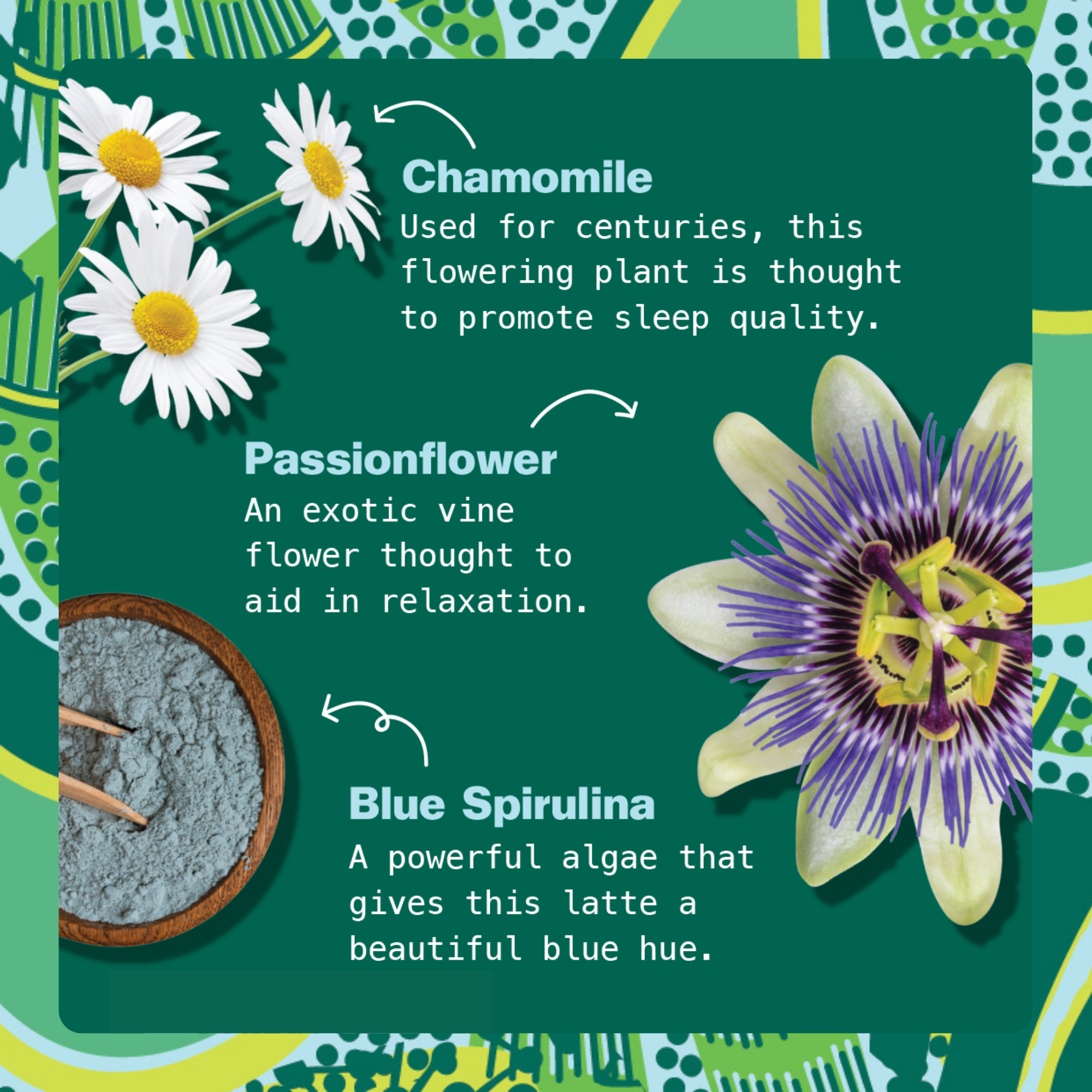 Blue Chamomile Superfood Latte