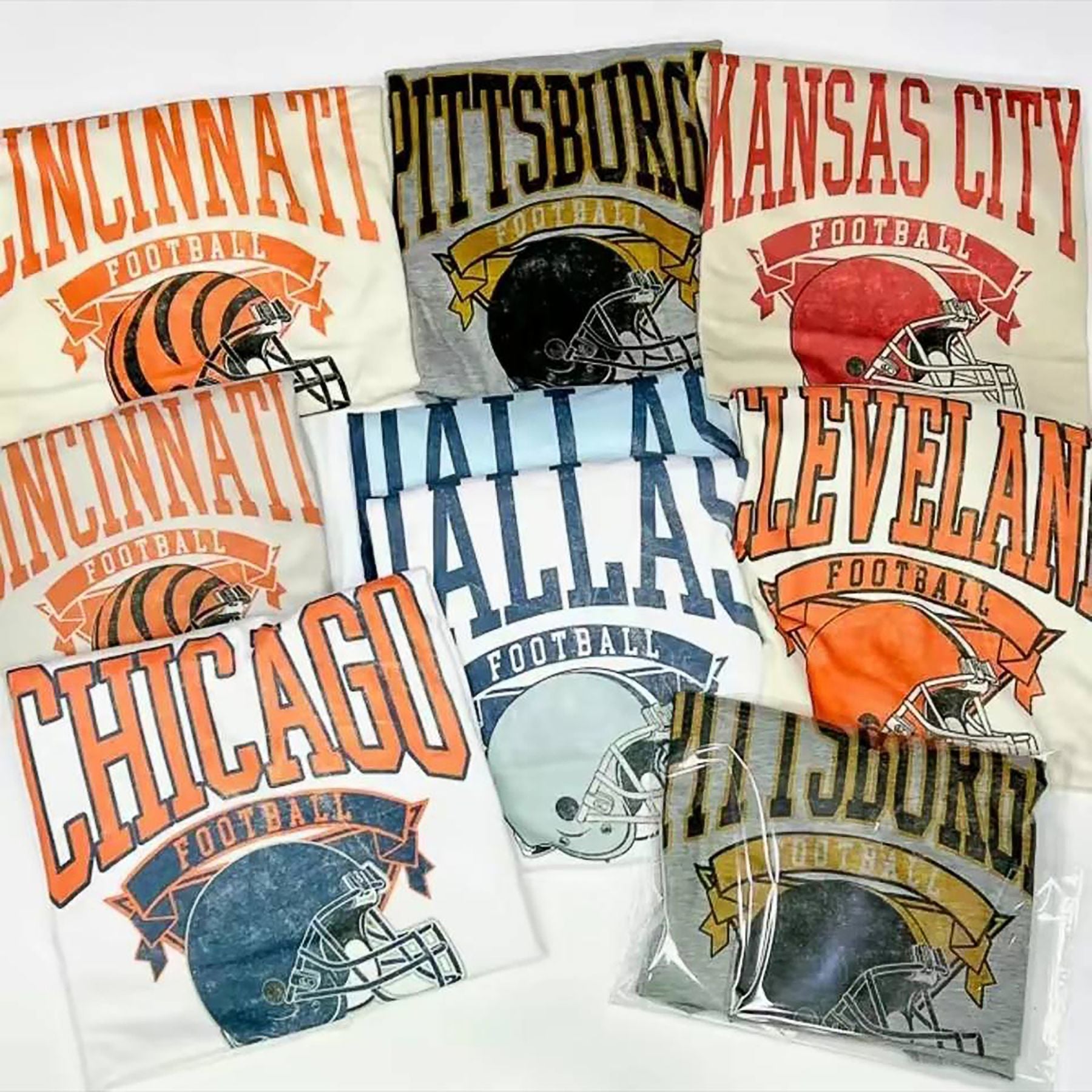 Football Fan Graphic T-Shirt - Customizable Team Apparel