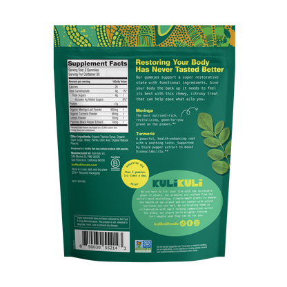 Moringa & Turmeric Superfood Gummies