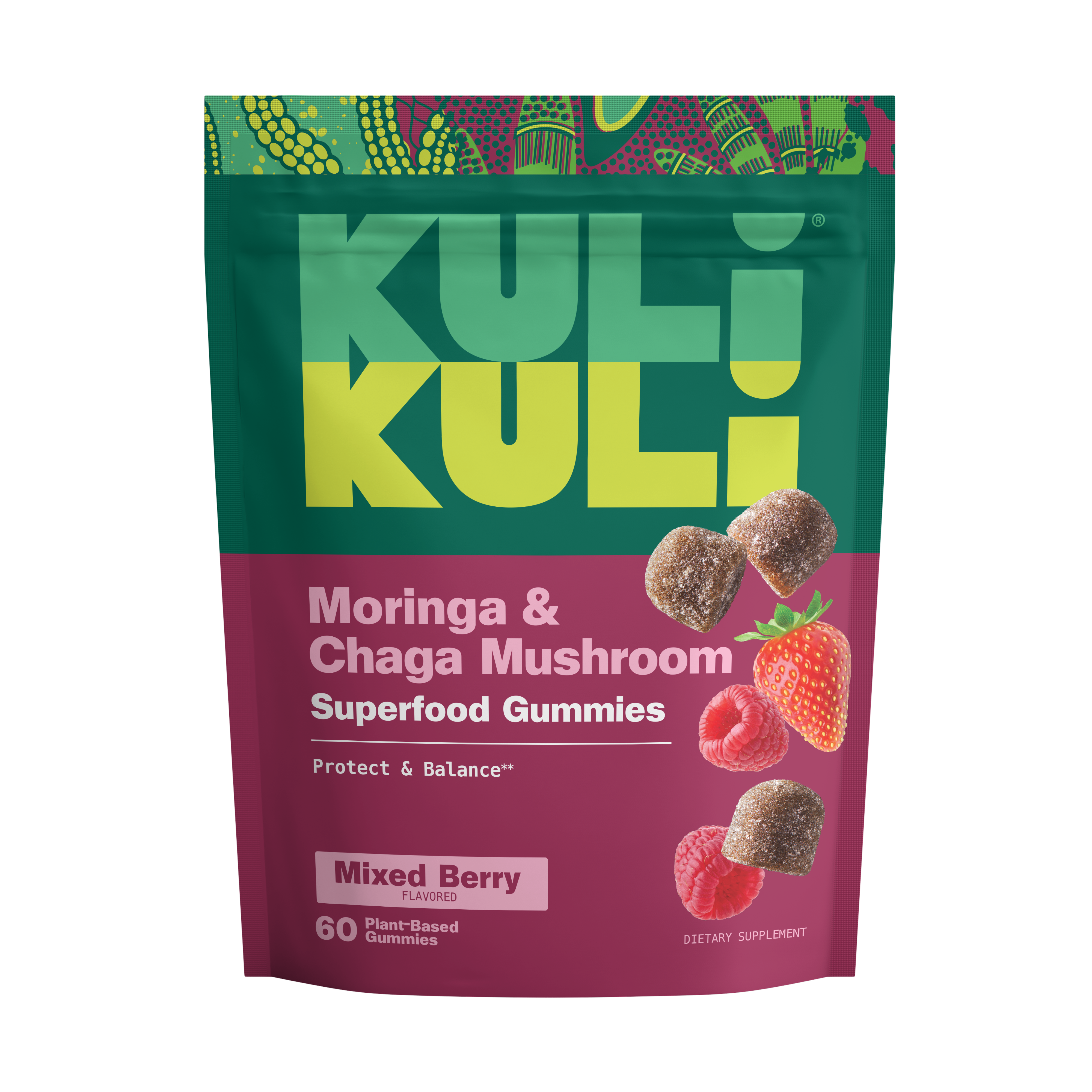 Moringa & Chaga Mushroom Superfood Gummies