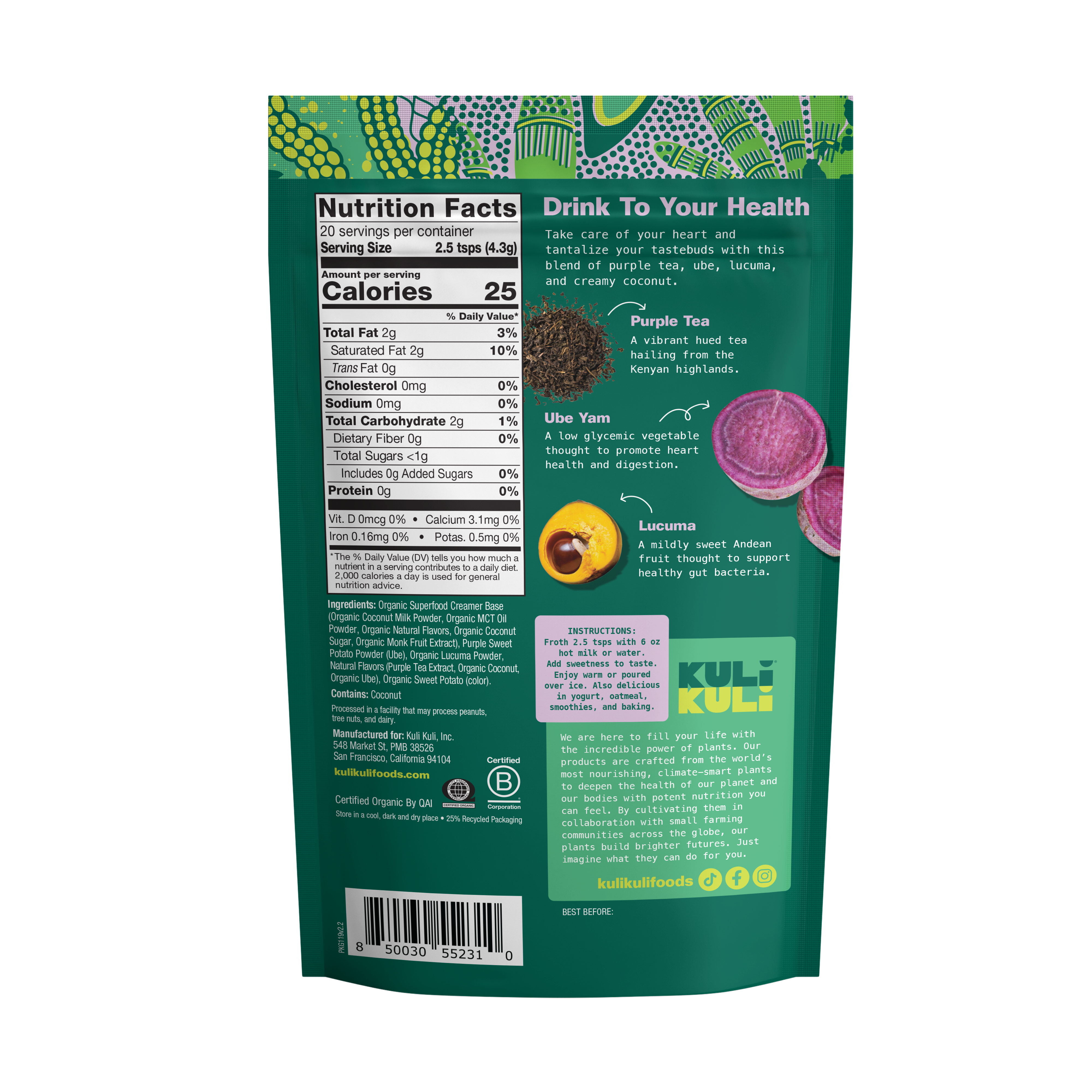 Ube Coconut Superfood Latte