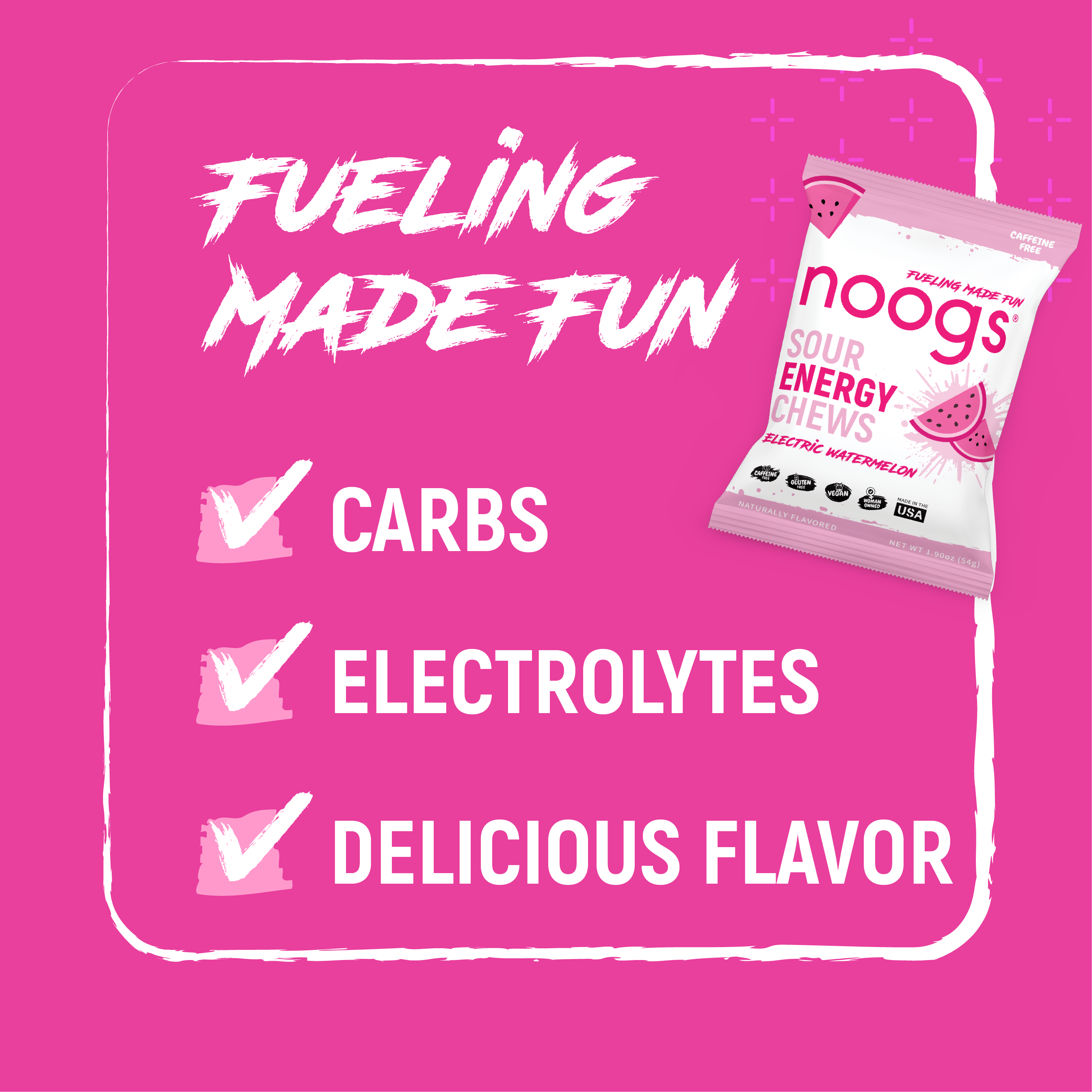 Electric Watermelon Sour Energy Chews