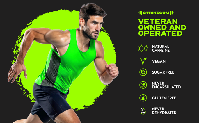 Strike Premium Energy Gum | 5 Packs