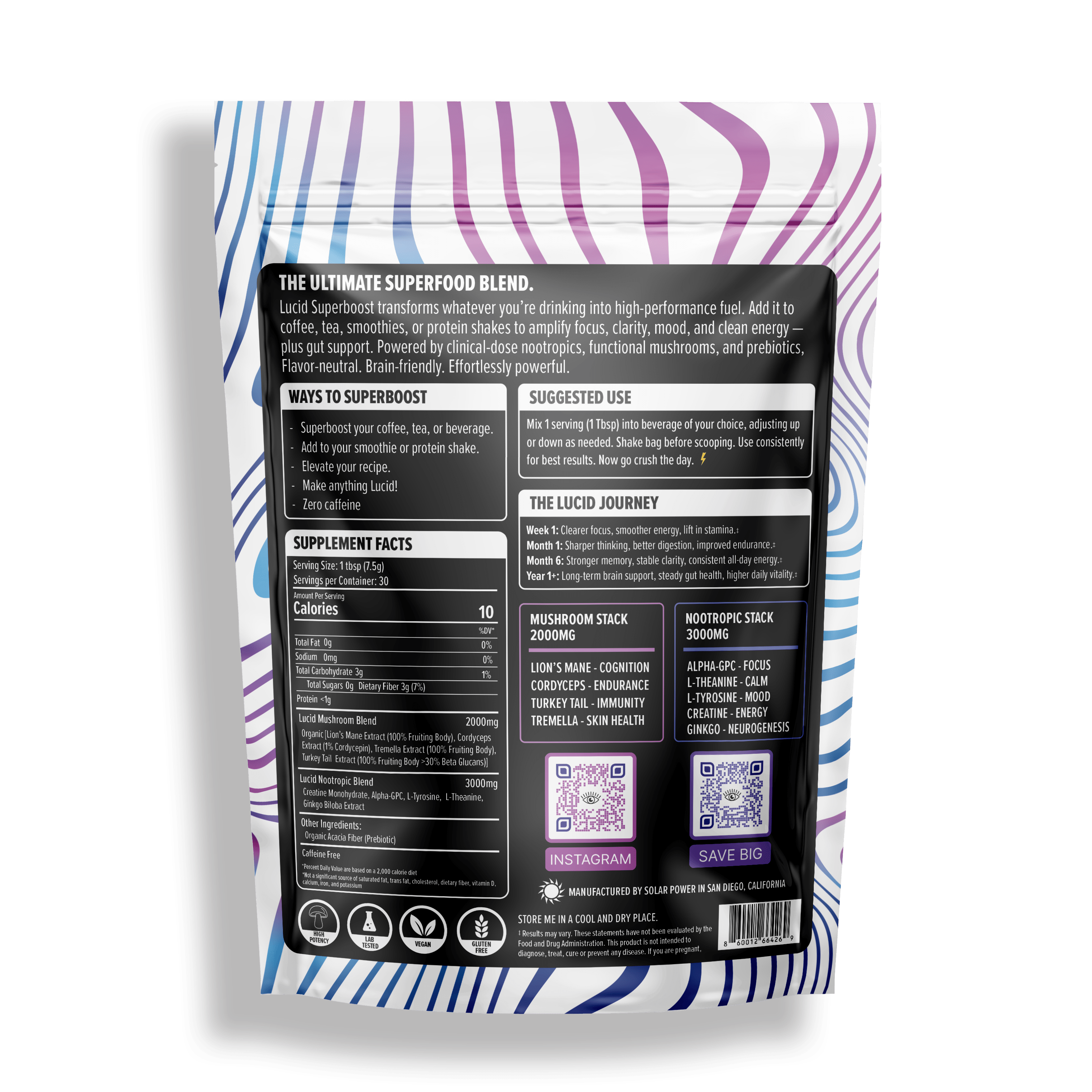 Nootropic+Mushroom Superboost